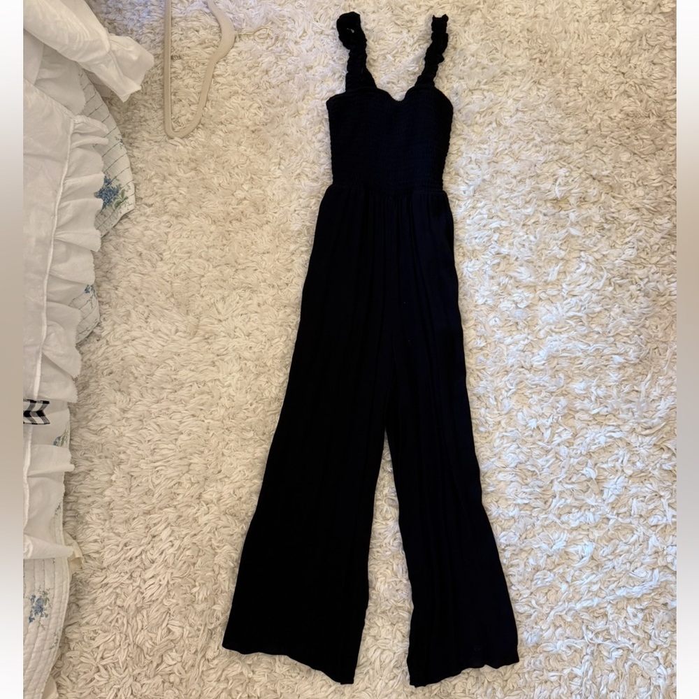Wilfred Black Braided Strap Jumpsuit